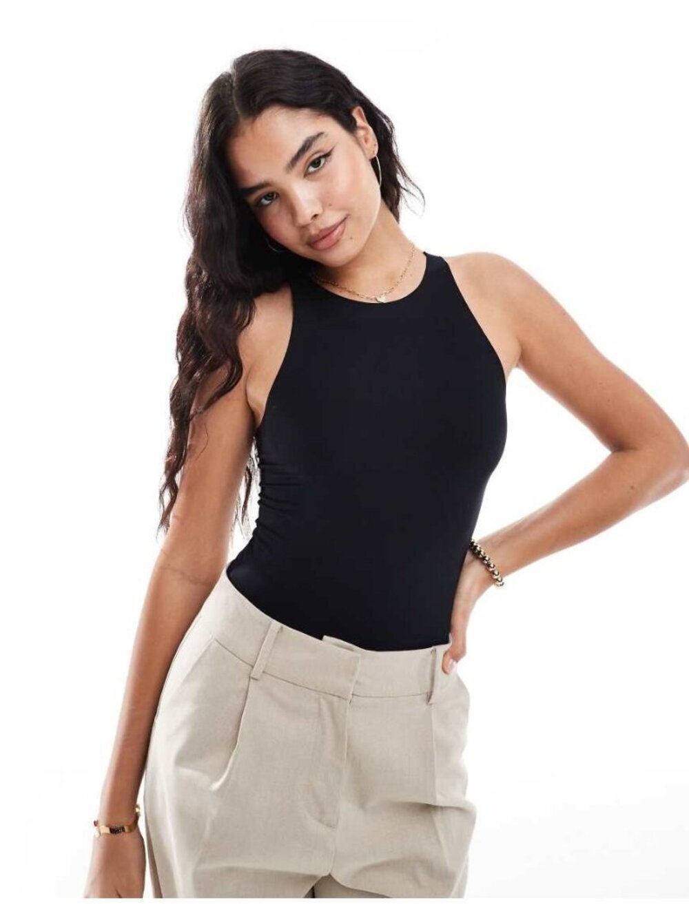 Commando Butter Crewneck Tank Top Bodysuit Women's Underwear Black : LG (12-14),